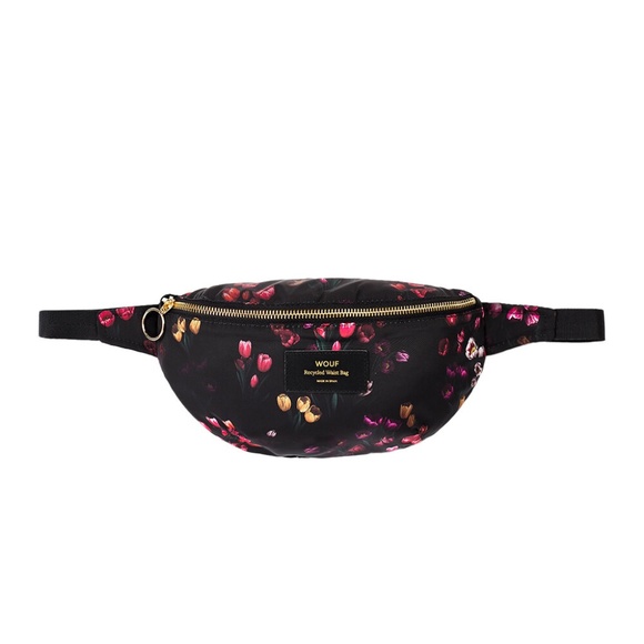 NWT WOUF Tulips Recycled Polyester Waist Hip Belly Belt (or Shoulder) Bag Spain - Picture 2 of 5